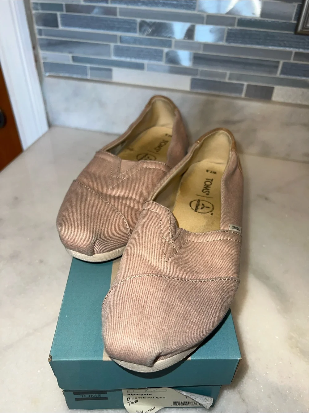 Toms Alpargata Slip-On Loafers in Dusty Pink